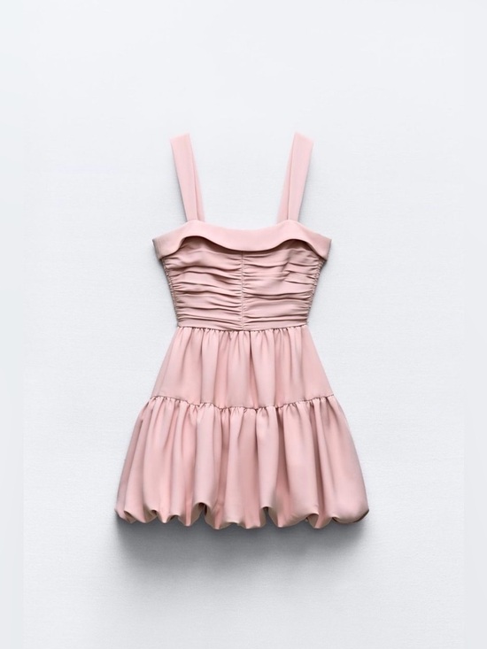 Zara Dresses & Skirts - Zara MiniPink Tiered Ruffle Dress